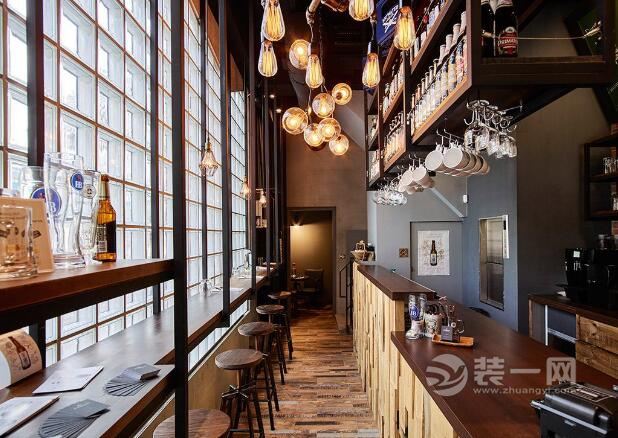 工业风格咖啡馆装修效果图 成都装修公司木质感案例