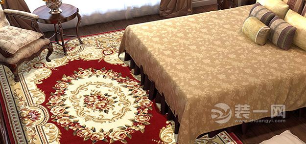 中式风格卧室地毯装修效果图