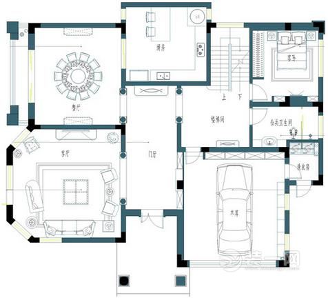美式别墅设计户型图