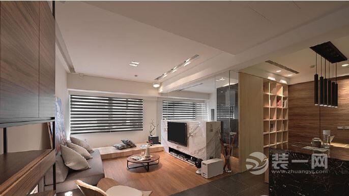 北京装修公司分享6万打造68平米一室一厅一卫现代日式风格装修效果图