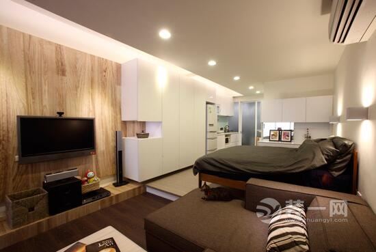 一居室小户型装修图 成都装修公司优质单身公寓设计