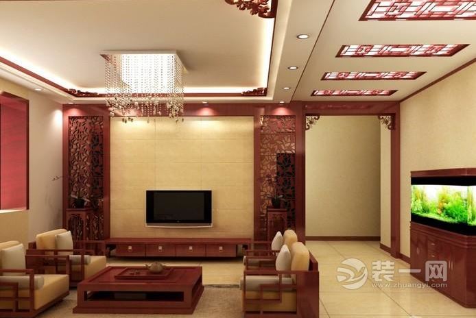 中国古典风格客厅装修效果图