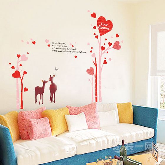 向新家表达爱意 巴中装一网沙发背景墙设计