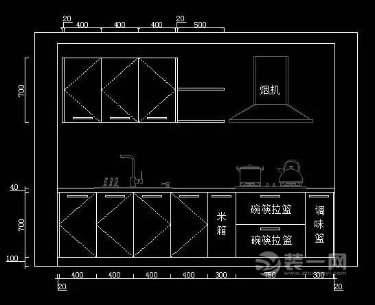 砖砌橱柜装修效果图