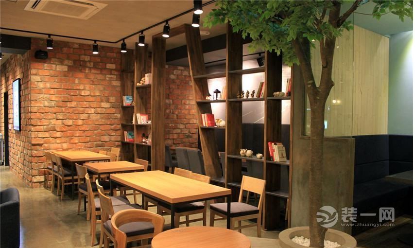 园林式风格咖啡厅装修效果图