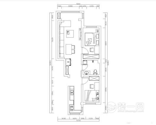 邯郸装修业主80平米两室一厅北欧风格装修效果图