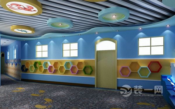 幼儿园走廊装修设计效果图