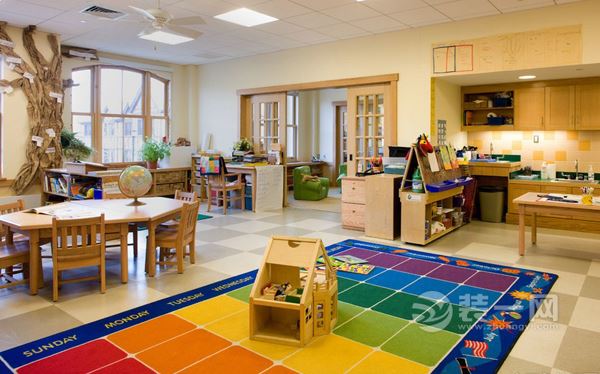 幼儿园教室木制家具装修设计效果图