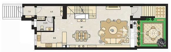 现代简约别墅设计户型图