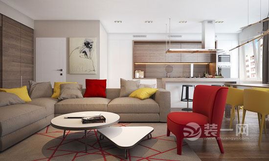 一居室小户型设计 银川装修公司现代风格装修效果图