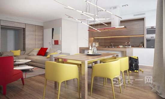 一居室小户型设计 银川装修公司现代风格装修效果图