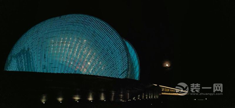 珠海野狸岛歌剧院装修设计果图 贝壳夜景璀璨夺目