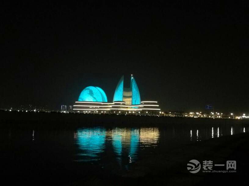 珠海野狸岛歌剧院装修设计果图 贝壳夜景璀璨夺目