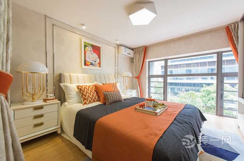  时尚米兰橙 巴中装一网打造58平小户型loft公寓案例