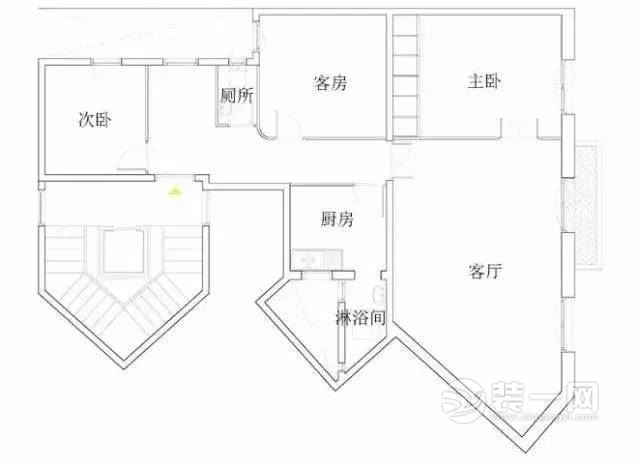 绍兴装修网分享绍兴装修网75平三居室爆改两室一厅案例