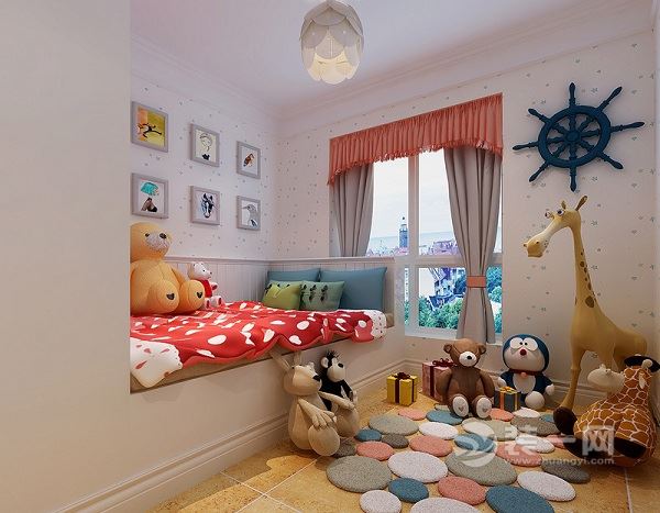 109平美式风格儿童房装修设计效果图