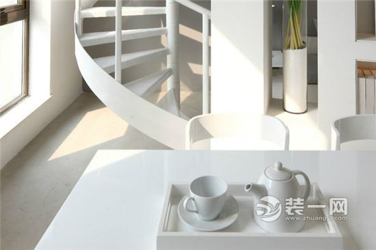 欧式风格白色小公寓装修效果图