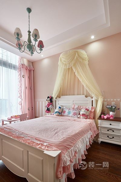 可爱小公主养成录 甜美粉色系儿童房装修设计