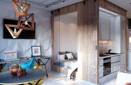 40平小户型设计 绵阳装修网推荐单身公寓设计效果图