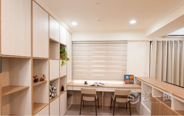 日式原木风格装修 合肥装修公司60小户型家装样板间