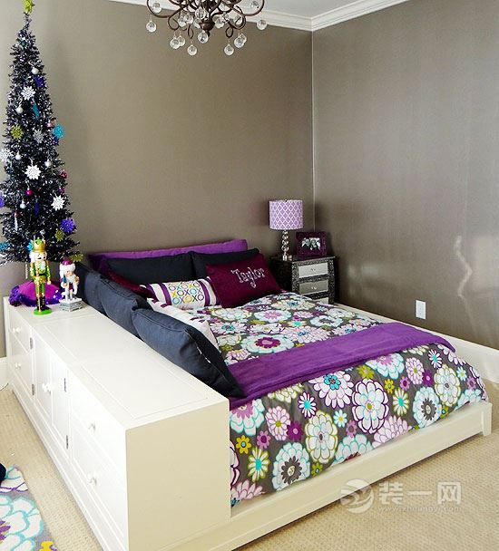 圣诞家居卧室布置
