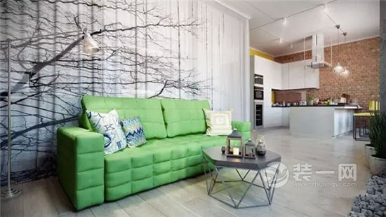 一室一厅小户型公寓设计 银川装修公司现代风格装修