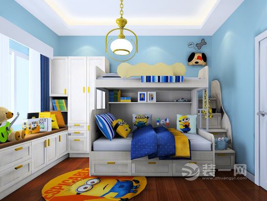 蓝色系列儿童房装修设计效果图
