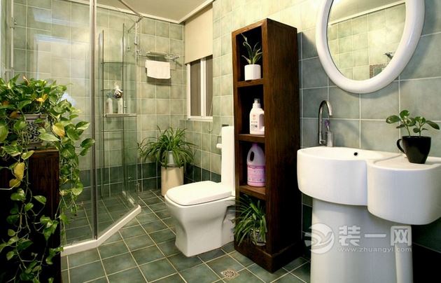 卫浴间植物装修设计效果图