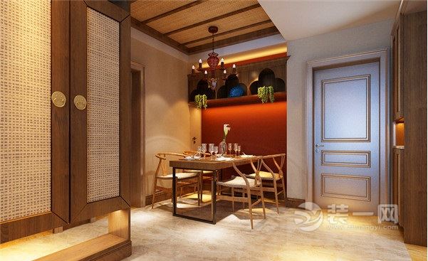 东南亚风格餐厅装修设计效果图