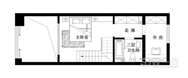 53平米复式户型图