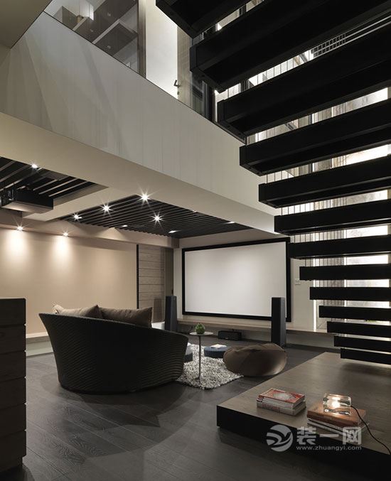 乌鲁木齐装修网复式高冷系公寓 loft风格挑高设计案例