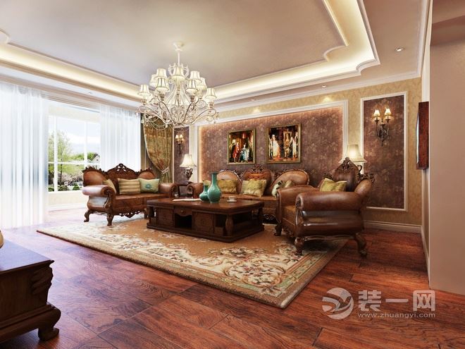 六安家装美式风格设计 温馨舒适三口之家