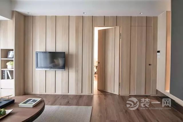 60平米简约原木风格两居室装修效果图