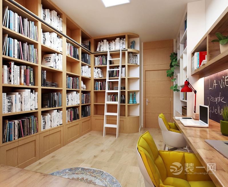 现代简约风格书房装修设计效果图