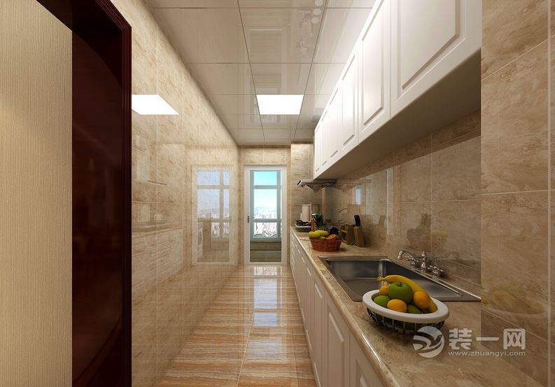 83平二居室现代简约风格厨房装修设计效果图