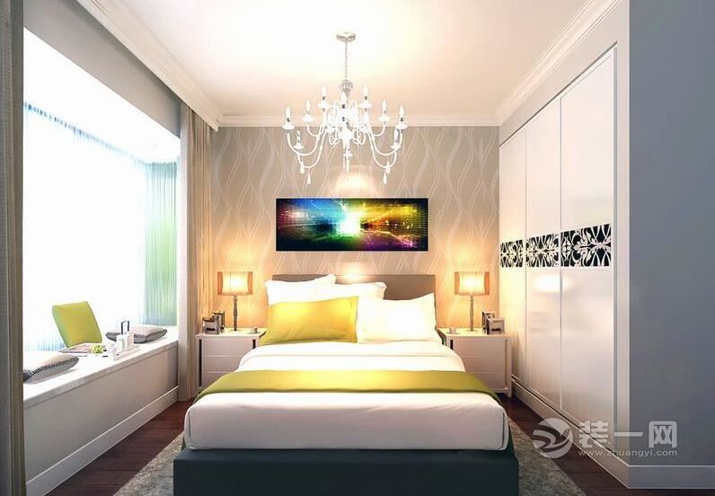 暖意效果现代简约风格卧室装修设计效果图