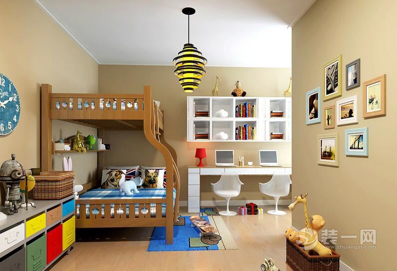 现代简约风格儿童房装修设计效果图