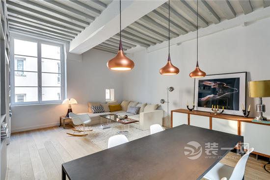 50平小公寓一室一厅设计 天津装修网工业风装修案例