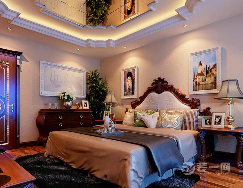欧式自然风情卧室装修设计效果图