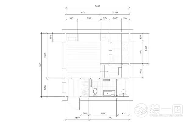 25平米小公寓装修效果图