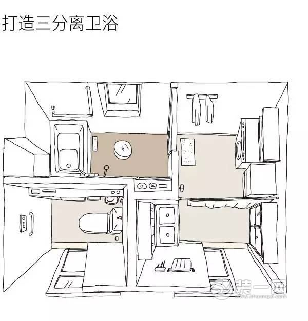 小于5㎡卫浴如何装修? 南京装修公司分享4套设计方案