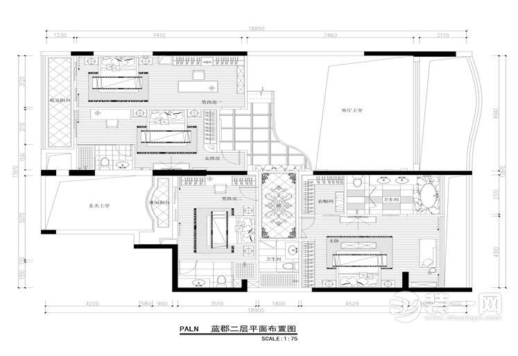 豪宅装修效果图 佛山宏鼎海山壹号230㎡欧式风格装修效果图