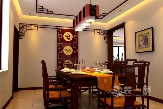 沉稳中式风六安餐厅古典韵味装饰设计