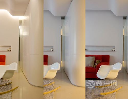 大胆的配色 银川装修公司打造现代简约两居室效果图