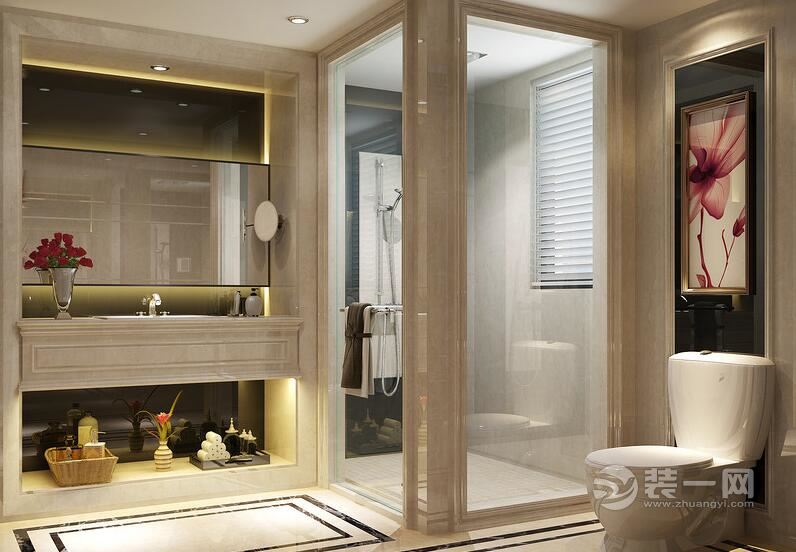 欧式风格卫浴间装修设计效果图