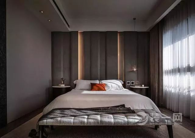 哈尔滨装饰公司卧室床头背景墙设计效果图