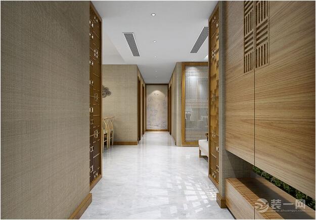 秦皇岛装修 160平米新中式风格装修设计效果图 客厅