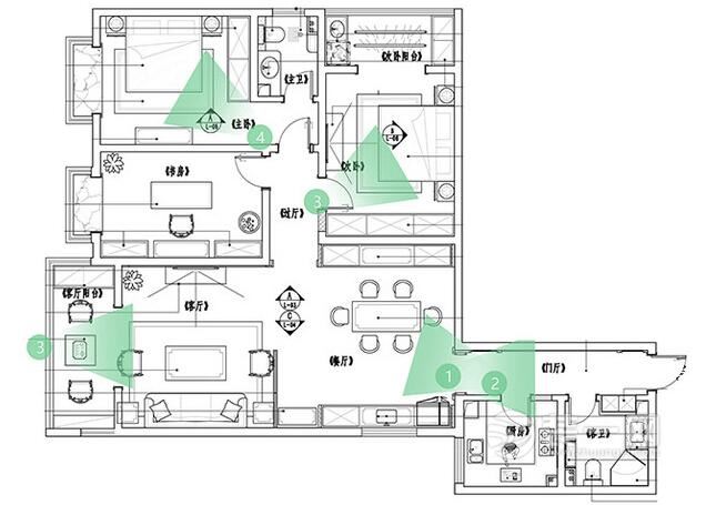 160三居室户型图