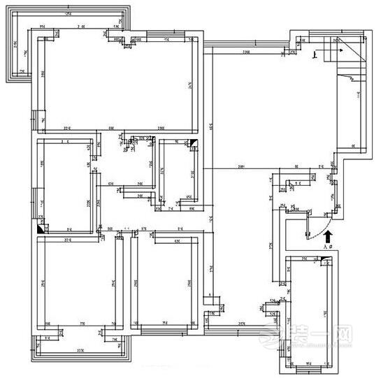 161平三居室户型图