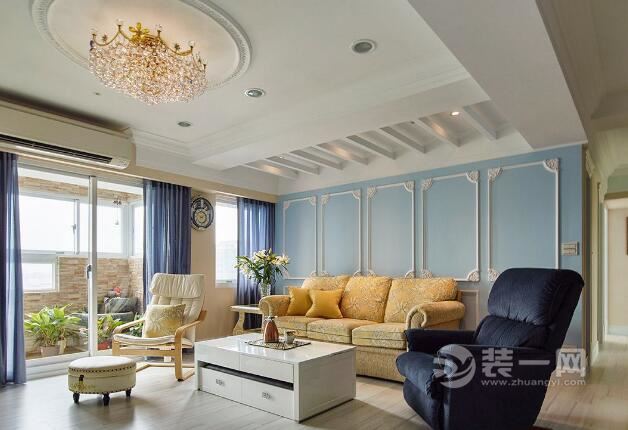 美式古典装修效果图 北京装修网120平米房屋设计图